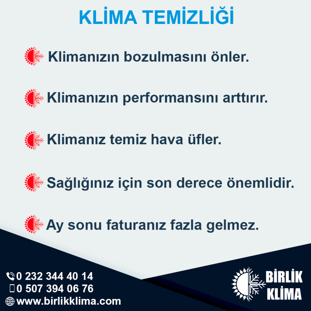 İzmir Klima Temizliği